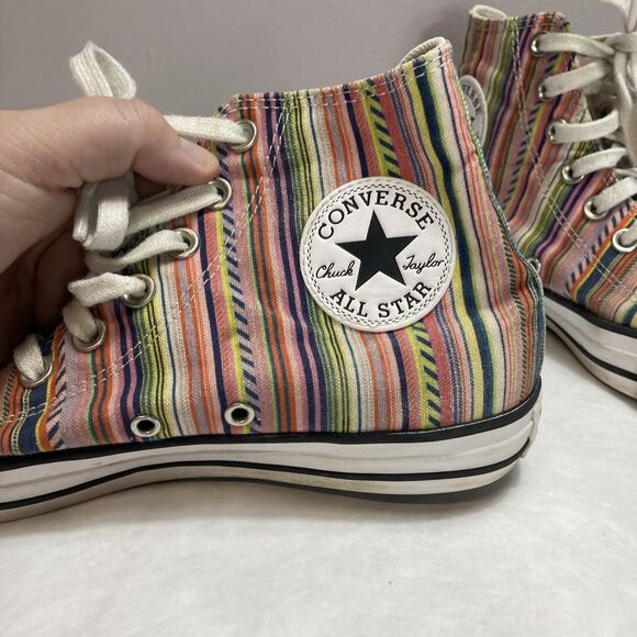 Converse Chuck Taylor All Star Canvas High Top “summer Stripes” Canvas M 7 W 9 - Picture 4 of 14